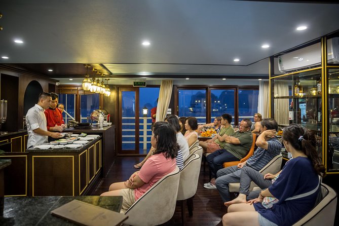 Athena Luxury Cruise in Halong Bay With Meals,Balcony Room & Cave - Meeting and Pickup