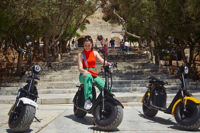 Athens Acropolis Half-Day Small Group E-Bike Tour - Getting oriented around the Acropolis