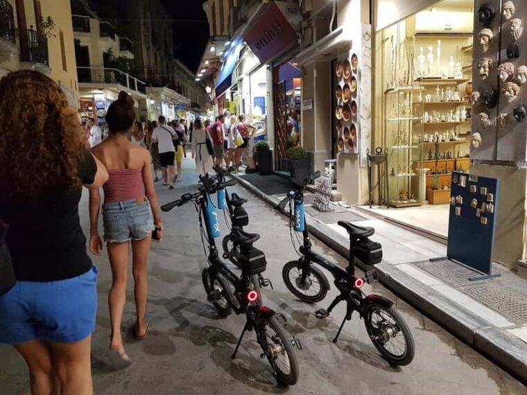 Athens: Discover the City Electric Bike Night Tour - The Itinerary in Detail