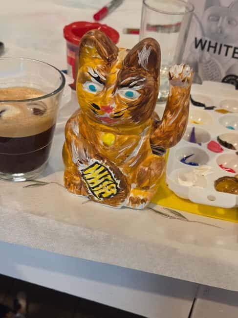 Athens: Paint Your Own Maneki Neko at Cat Cafe - Good To Know