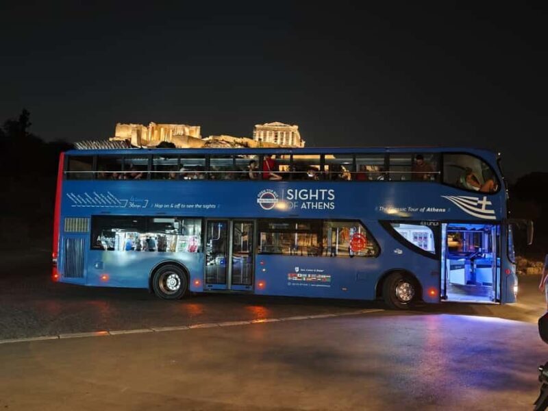 Athens panoramic tour by night with open double decker bus - A Closer Look at the Tour Experience