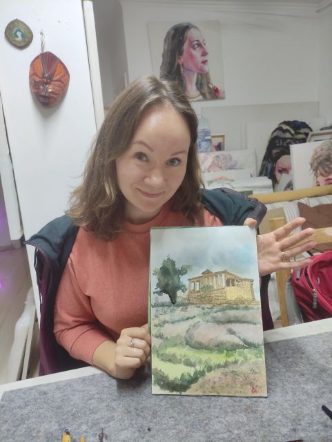 Athens: Watercolor Painting Workshop With Acropolis - Good To Know