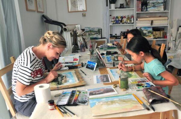 Athens: Watercolor Painting Workshop With Acropolis - Convenient Workshop Location