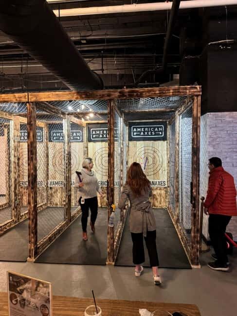 Atlanta: Axe Throwing Experience - The Social and Food Aspect