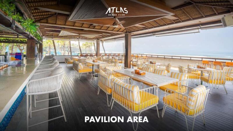 Atlas Beach Club Bali: One Day Pass / F&B Credit Voucher - The Sum Up