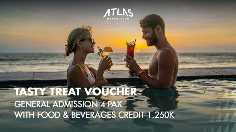 Atlas Beach Club Bali: One Day Pass / F&B Credit Voucher - Good To Know