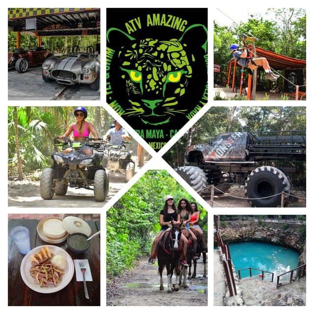 ATV 2x1: Shared Atv, Cenote, Zipline & Lunch From Cancun - Lunch Experience