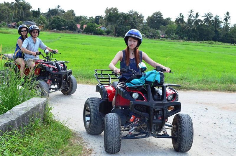 ATV Adventure in Langkawi - Fields, rubber trees and village roads