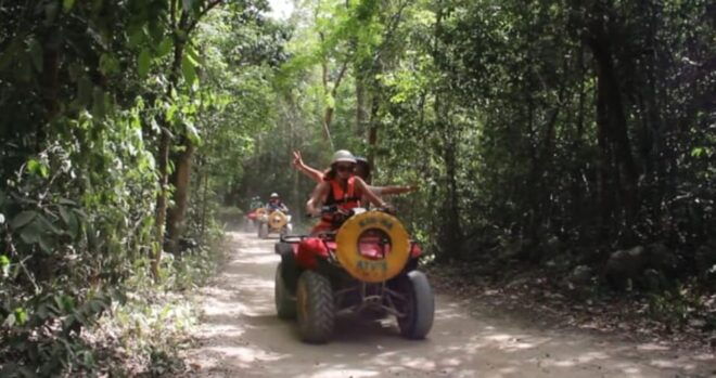 ATV Couple'S Day: Atv, Cenote and Zipline Promo From Cancun - Certified Guides and Safety Gear