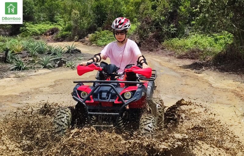 ATV Long Track Adventure Up To 10KM by DBamboo Kamp Bintan Island - Forest tracks, plantations and muddy patches