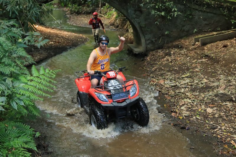 ATV Ride, Swing and Rafting Experiences in Ubud by Bali Tarantula - Getting comfortable on the ATV