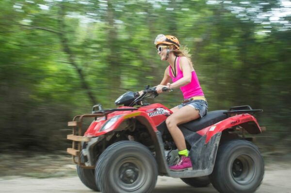 Atv Single Drive Zipline and Cenote Swim - Zipline Experience