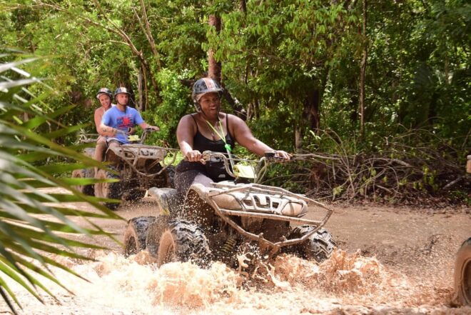 ATV Tour From Tulum or Riviera With Rappel, Cenote & Zipline - Rappelling Down the Cliff Face