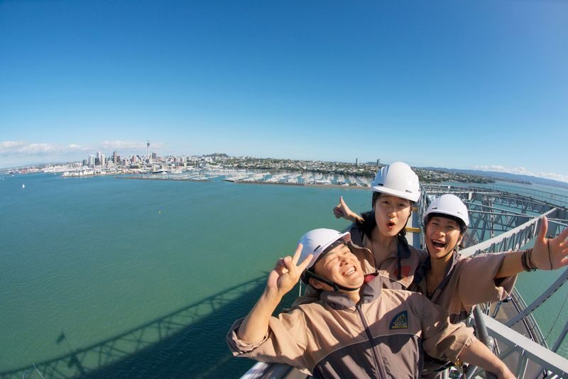 Auckland Harbour Bridge Climb by AJ Hackett - Close to the bungy site, without taking the leap