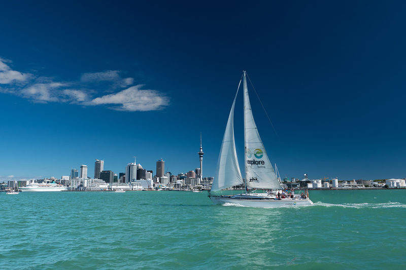 Auckland Harbour Sailing Cruise - Auckland’s skyline, seen from Waitematā Harbour