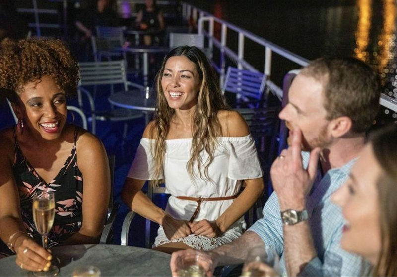 Auckland Night Lights Cruise with Welcome Drink & Canapes - A relaxed cruise, not a guided tour