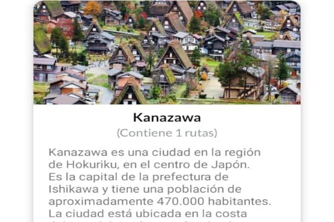 Audio Guide App Japan Tokyo Kyoto Takayama Kanazawa Nikko and Others - Inclusions