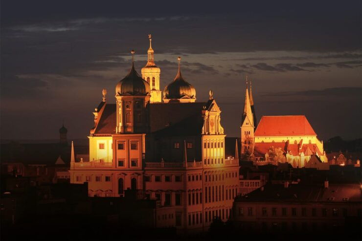 Augsburg: Illuminated Guided Evening Walking Tour - Key Points