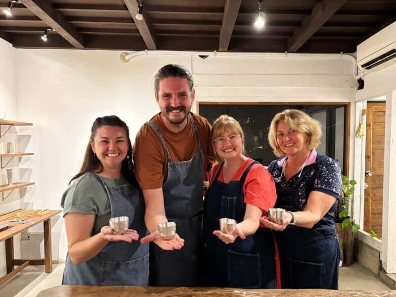 Authentic Pewter Sake Cup Experience with a Kyoto Artisan - An Introduction to the Experience