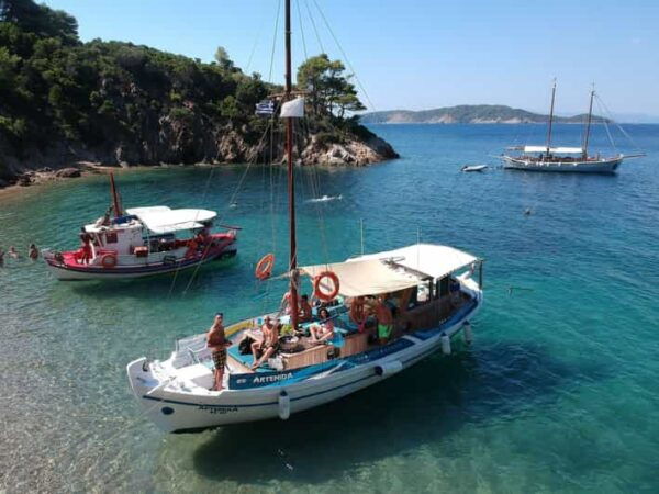 Authentic Skiathos Cruise Around the Island With Lunch. - Booking Information