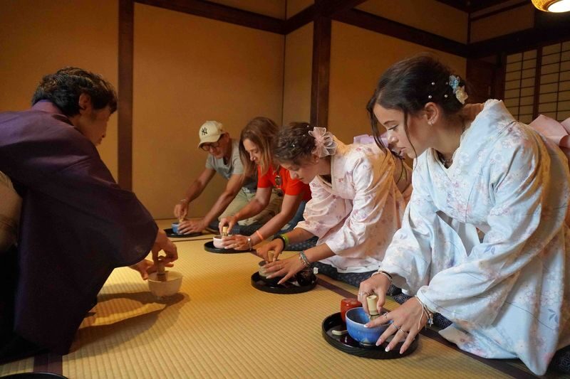 Authentic Tea Ceremony, Calligraphy in Kyoto with River View - Making matcha, not just watching