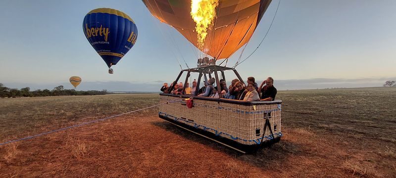 Avon Valley Hot Air Balloon Flight in Perth includes breakfast - Breakfast is a welcome finish, not the main event