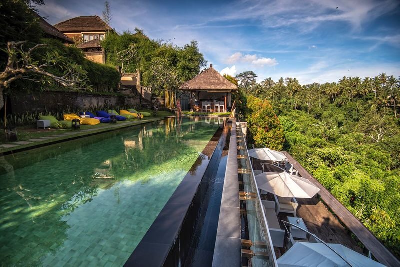 Awana Pool and Lounge Day Pass at Kamandalu Ubud in Bali - A forest-facing pool, not a beach day