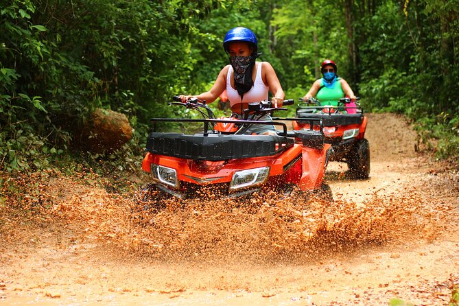 Awesome Cenote Maya, Horseback Riding, ATV, Ziplines and Lunch - ATV Adventure