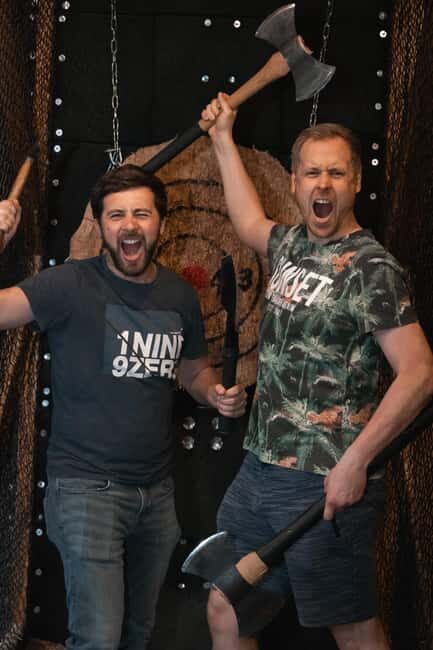 AXE THROWING & ENJOYING DRINKS IN COLOGNE'S FIRST AXE THROWING BAR - Who Would Love This?