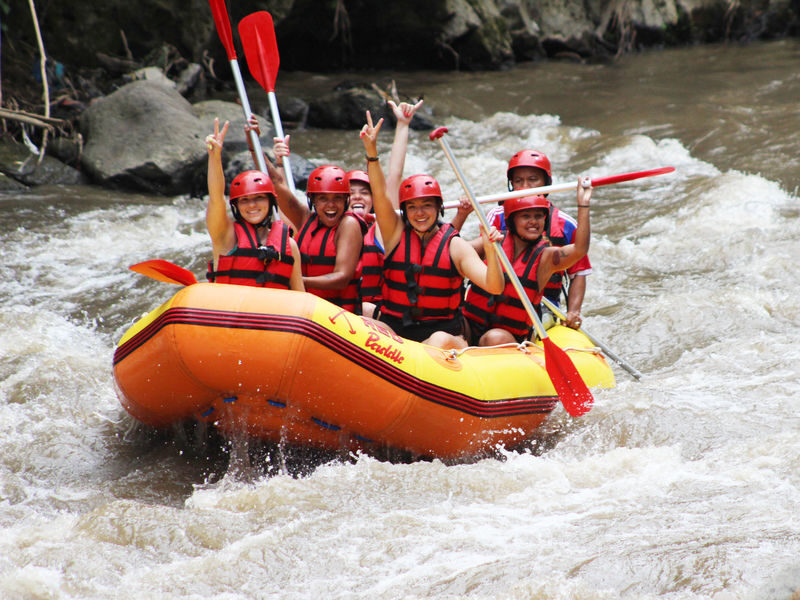 Ayung White Water Rafting - The return climb, showers, and buffet meal