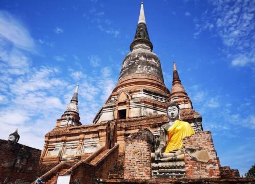 Ayutthaya Ruins, Pink Ganesha, Wat Pak Nam Tour by Pandaba - Wat Yai Chai Mongkhon’s climb and views