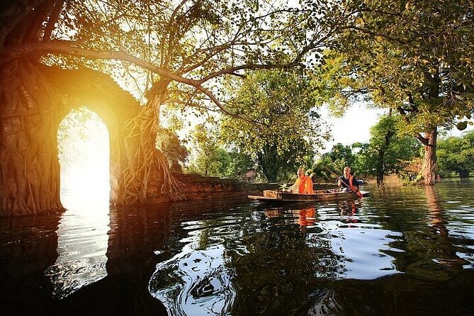 Ayutthaya Three Temples Tour With Glittering Sunset Boat Ride - Tour Highlights