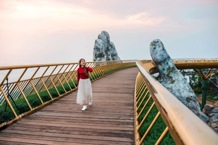 Ba Na Hills Golden Bridge Private Tour With Buffet Lunch - Highlights of the Tour