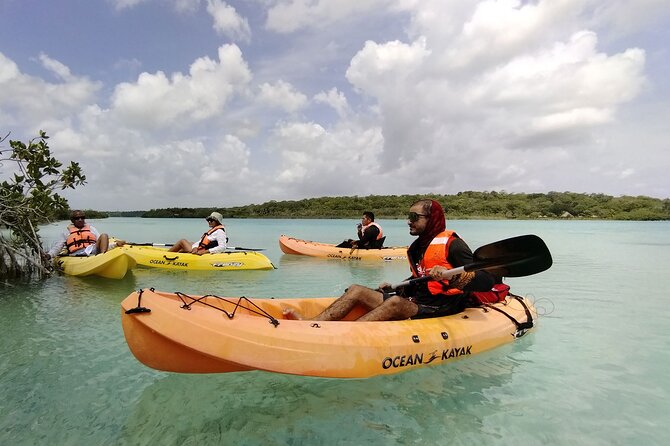 Bacalar Lagoon Tour! Kayak & Cenote Azul Round Transportation From Cancun - Exploring Cenote Azul