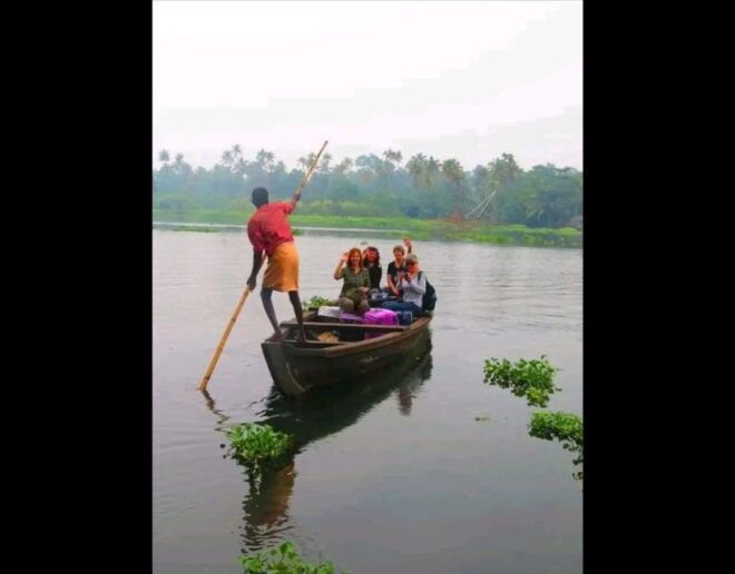 Backwater Cruise, Cloth Weaving, Coir Spinning, Kerala Lunch - Handloom Cloth Weaving Center