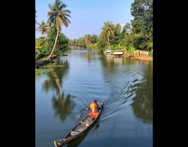 Backwater Cruise, Cloth Weaving, Coir Spinning, Kerala Lunch - Coconut Harvesting and Village Exploration