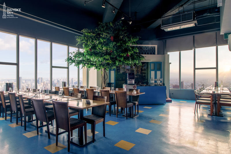 Baiyoke Sky Hotel 78th Floor Bangkok Sky Buffet with Observation Deck Admission in Bangkok - From the dining room to the 77th-floor deck