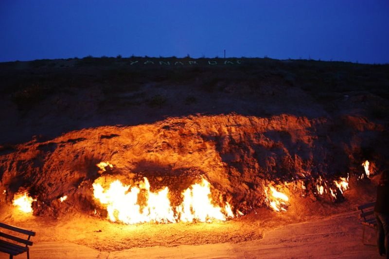 Baku-Gobustan-Absheron-Mud Volcanoes-Fire temple FREE NIGHT TOUR - Mud volcanoes by safari car