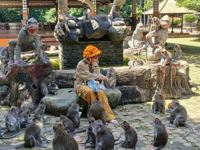 Bali: Adrenaline Fun Youtuber Feeding Monkey on Your Body - Included Amenities and Services