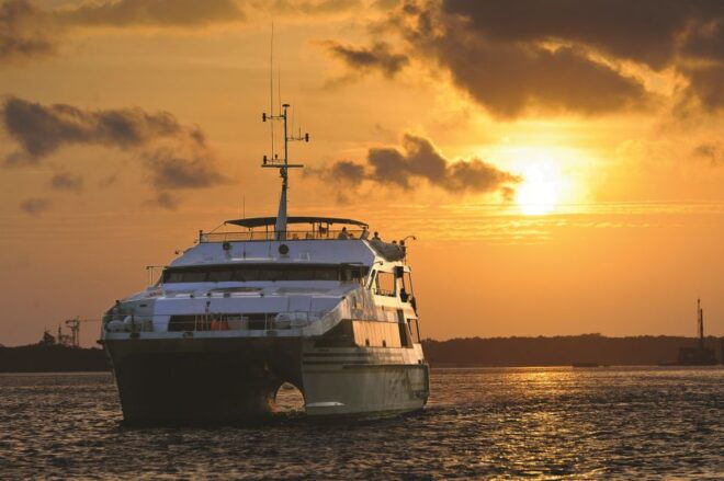 Bali Benoa: Sunset Buffet Cruise With Show and Live Music - Full Description
