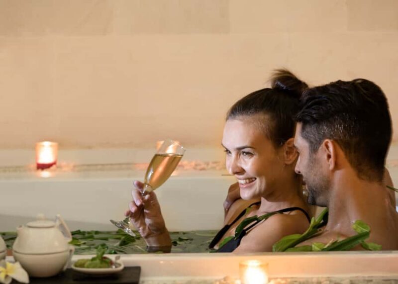 Bali: Couple's Spa Treatments with Rose Jacuzzi and Wine - Wrapping It Up