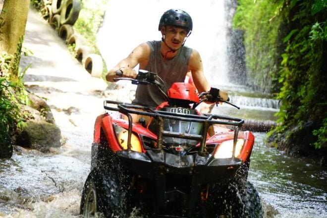 Bali: Gorilla Cave Quad Bike Tour & Cretya Infinity Pool - Transportation Information