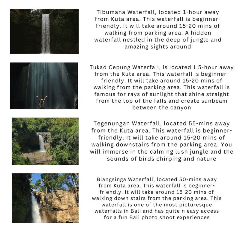Bali Hidden Waterfalls Trip - Who will get the most from this trip?