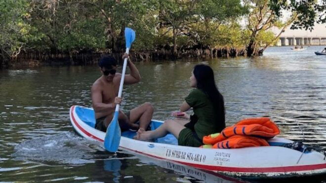 Bali: Mangrove Water Canoe With Toll and Airplane View - Key Features