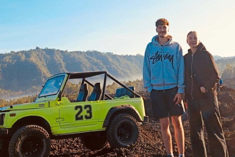 Bali: Mt Batur Jeep Tour,Hotspring with opt Camping + BBQ - Transportation, Timing, and Group Size