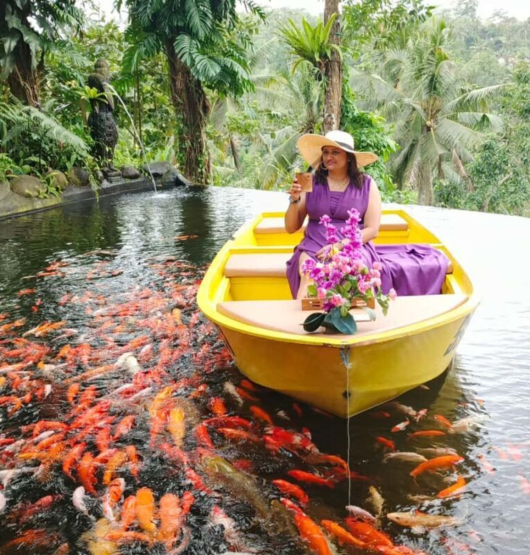 Bali Nature Swing & Relaxing Koi Garden Boat with opt Lunch - The Itinerary Breakdown