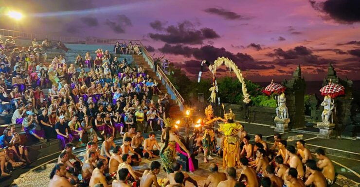 Bali: Sunset Beach and Temple Tour With Fire Dance Show - Tour Highlights