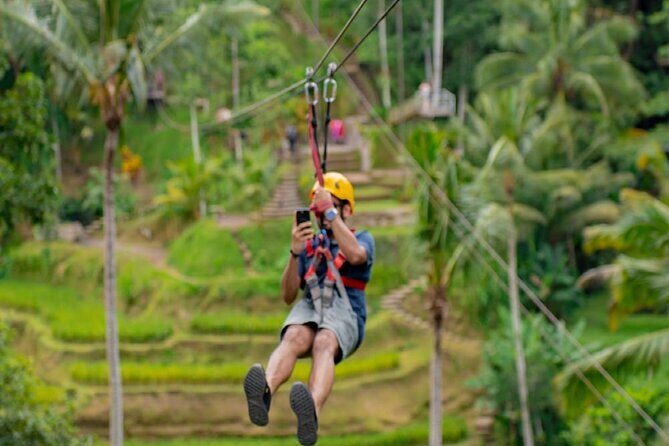Bali Ubud Zipline River Rafting and Rice terrace Tour with Lunch - The Sum Up