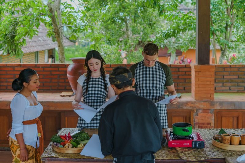 Balinese Healing Journey, Cooking Class, Cycling, or Balinese Living Experience at Bali Rural Commune - Cooking, offerings, and field work