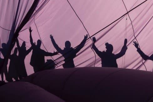 Ballooning in Avon Valley (Inc transport from Perth and Breakfast) - Before dawn at Crown Casino